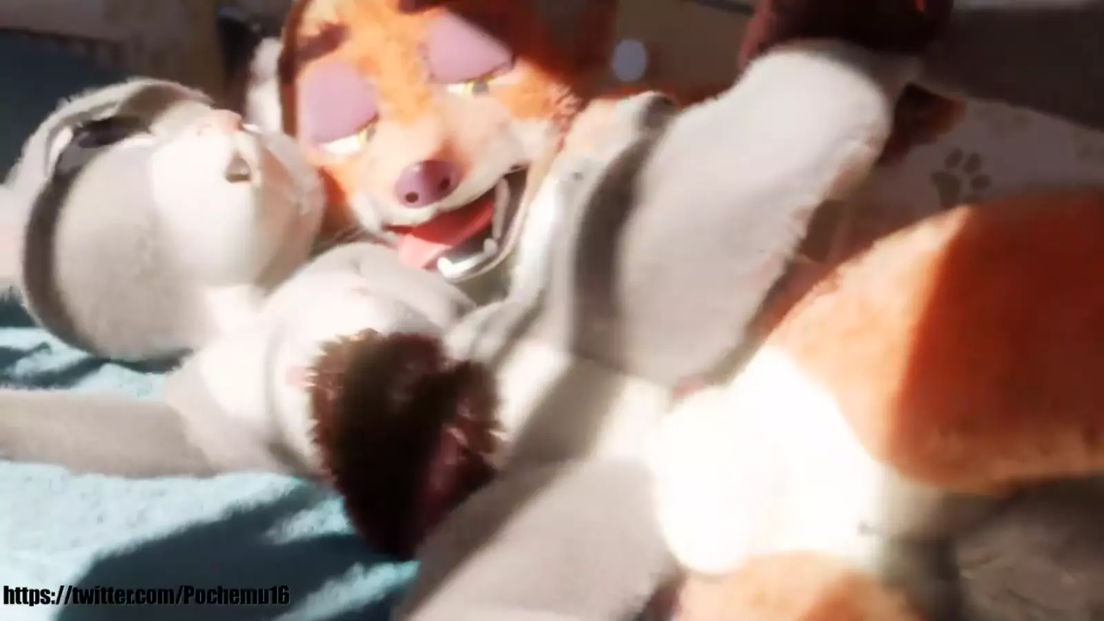 Two furries sharing an moment familiar with vaginal insertions step